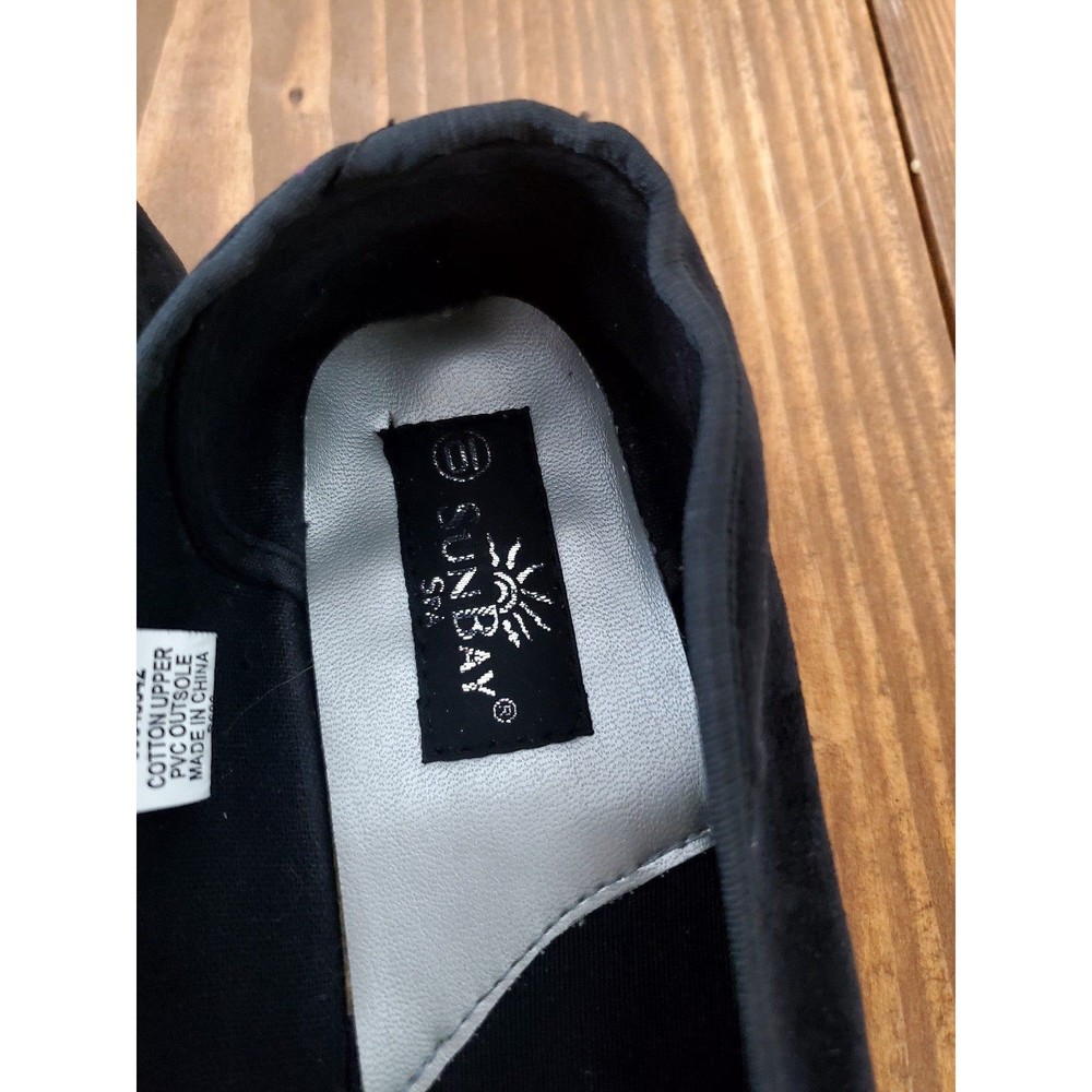 Velvet SunBay Palm Tree Holiday Flats Size 10 - Picture 7 of 8
